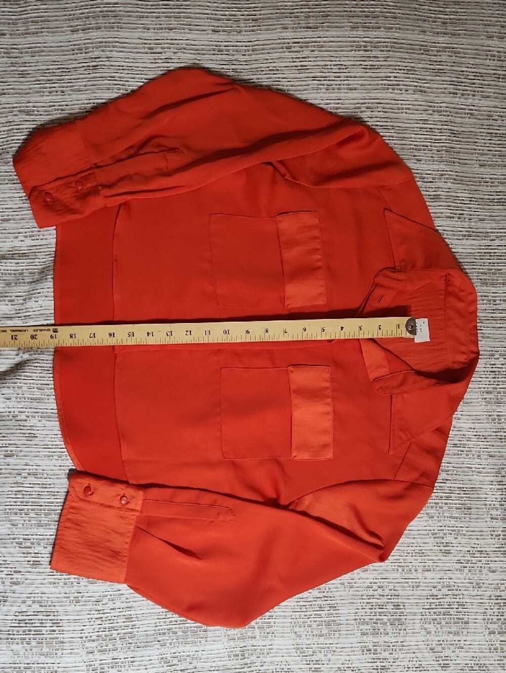 a new day Orange Women's Button-Down Blouse - Picture 4 of 7